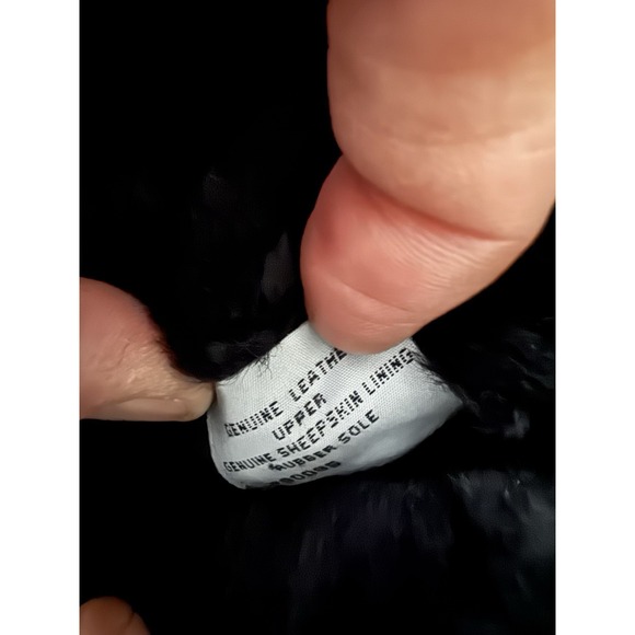 Ultimate Tall Braid 5340 UGG Boots Black Size 10 Good Warm Winter Snow Leather - Picture 8 of 9